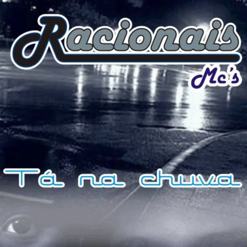 Official album cover art for the release Tá na chuva by Racionais MC’s