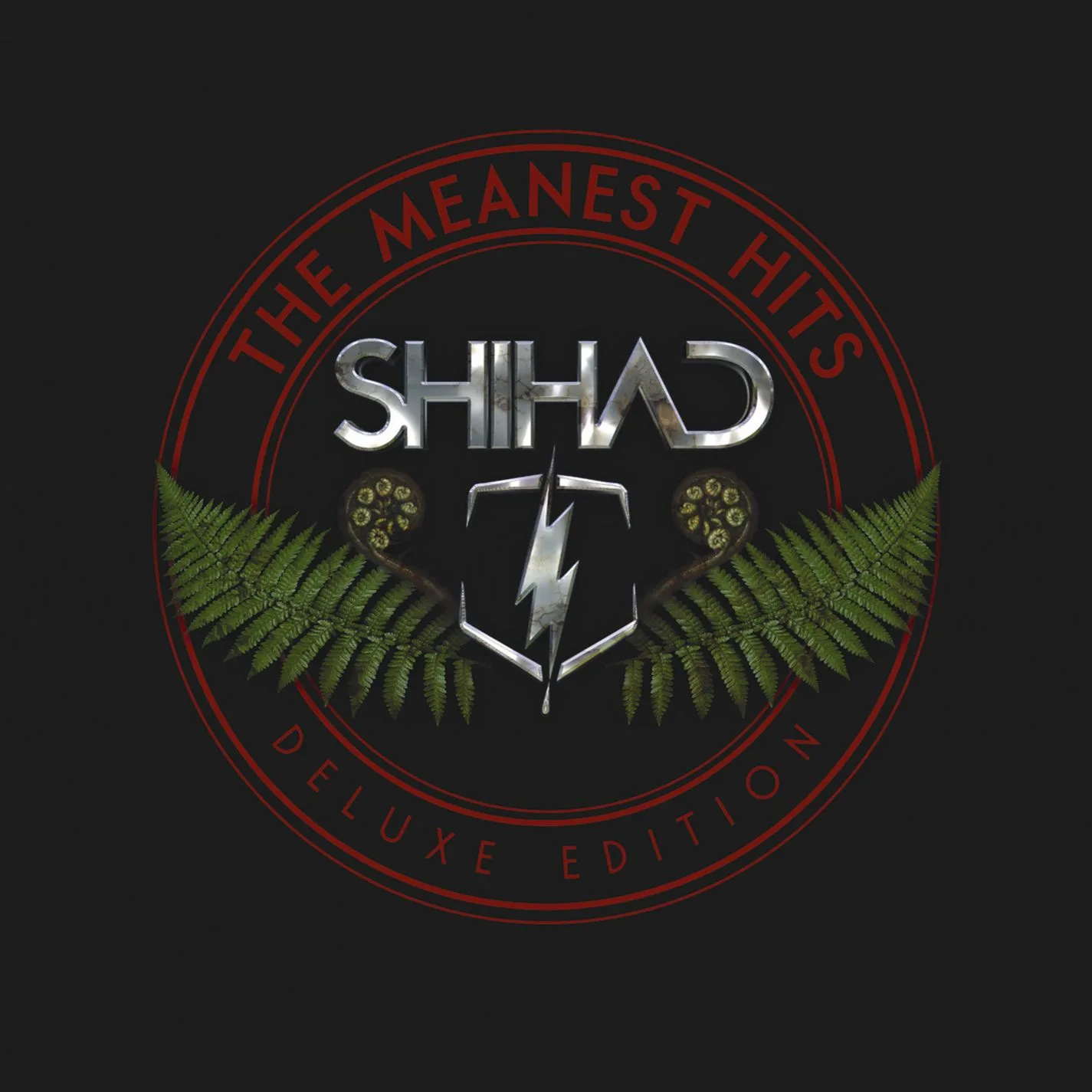 Official album cover art for the release The Meanest Hits by Shihad