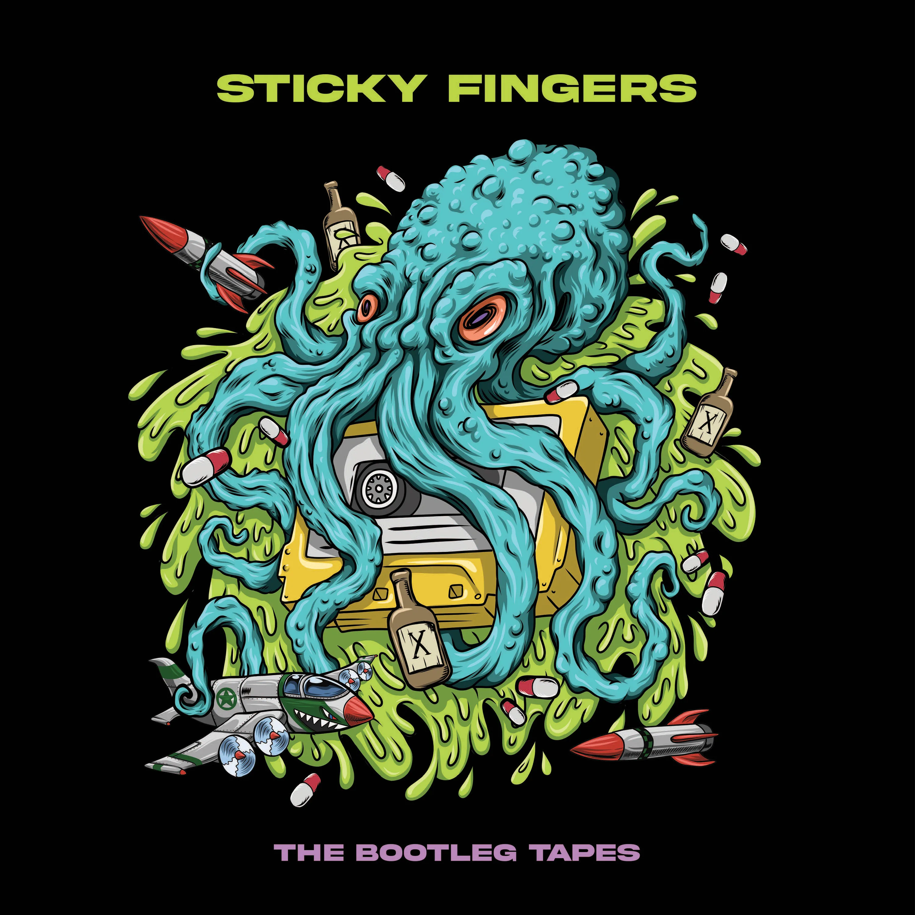 Official album cover art for the release The Bootleg Tapes (Caress Your Soul) by Sticky Fingers