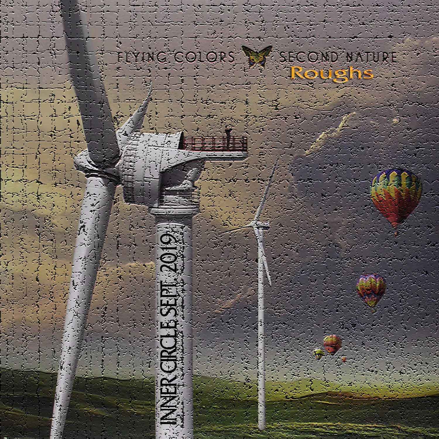 Official album cover art for the release Second Nature Roughs (Neal Morse Inner Circle September 2019) by Flying Colors