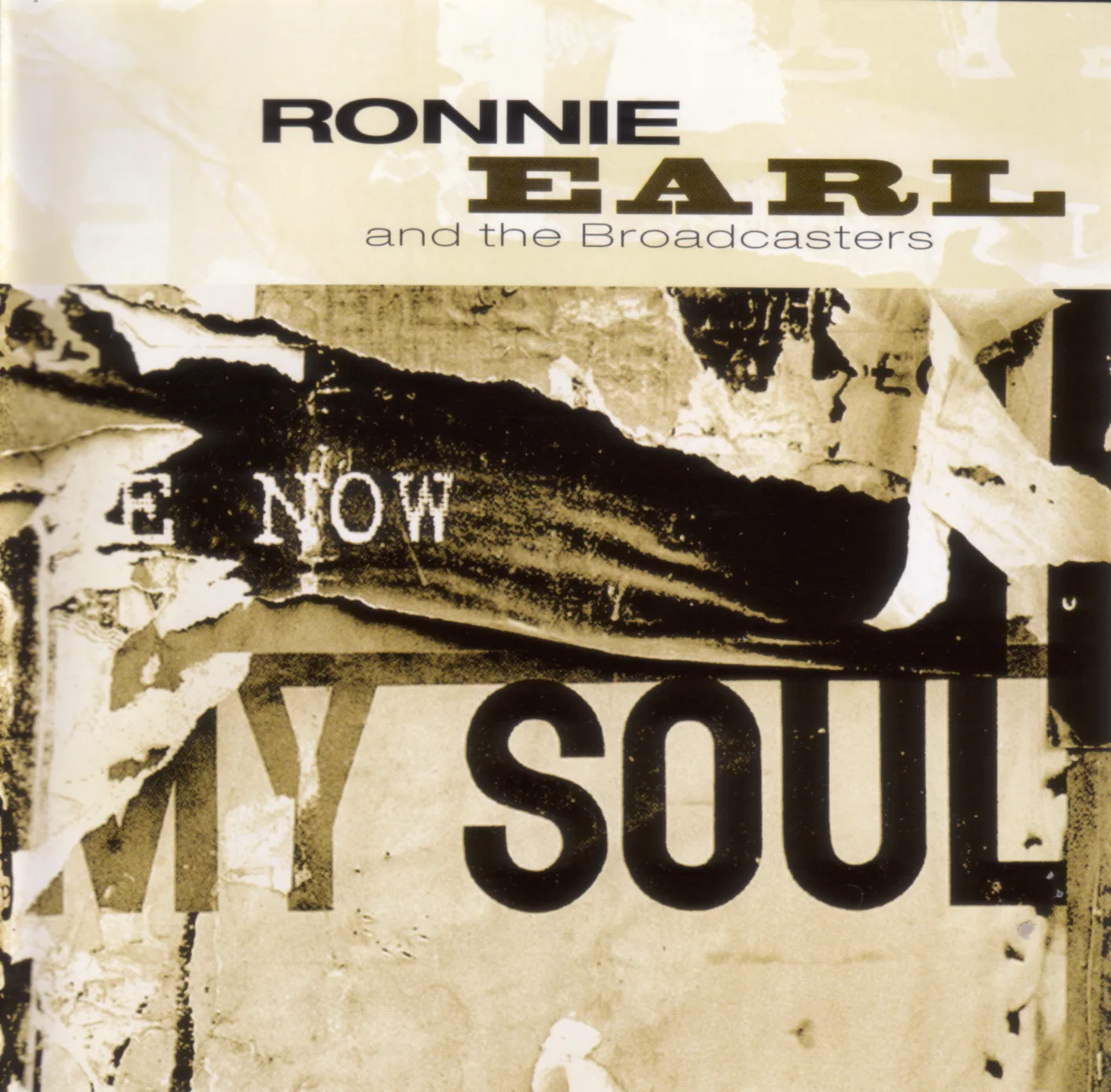 Official album cover art for the release Now My Soul by Ronnie Earl and the Broadcasters