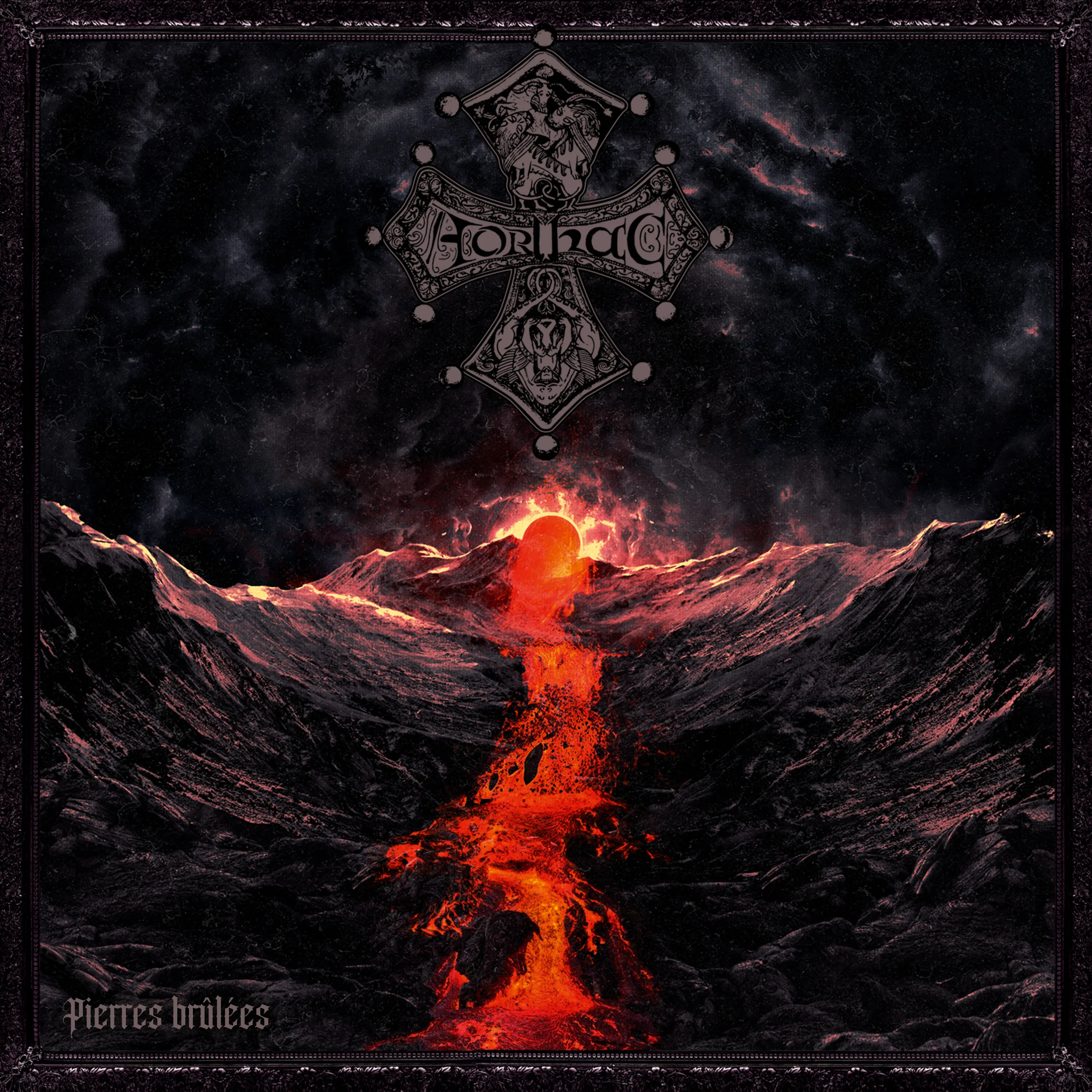 Official album cover art for the release Pierres brûlées by Aorlhac