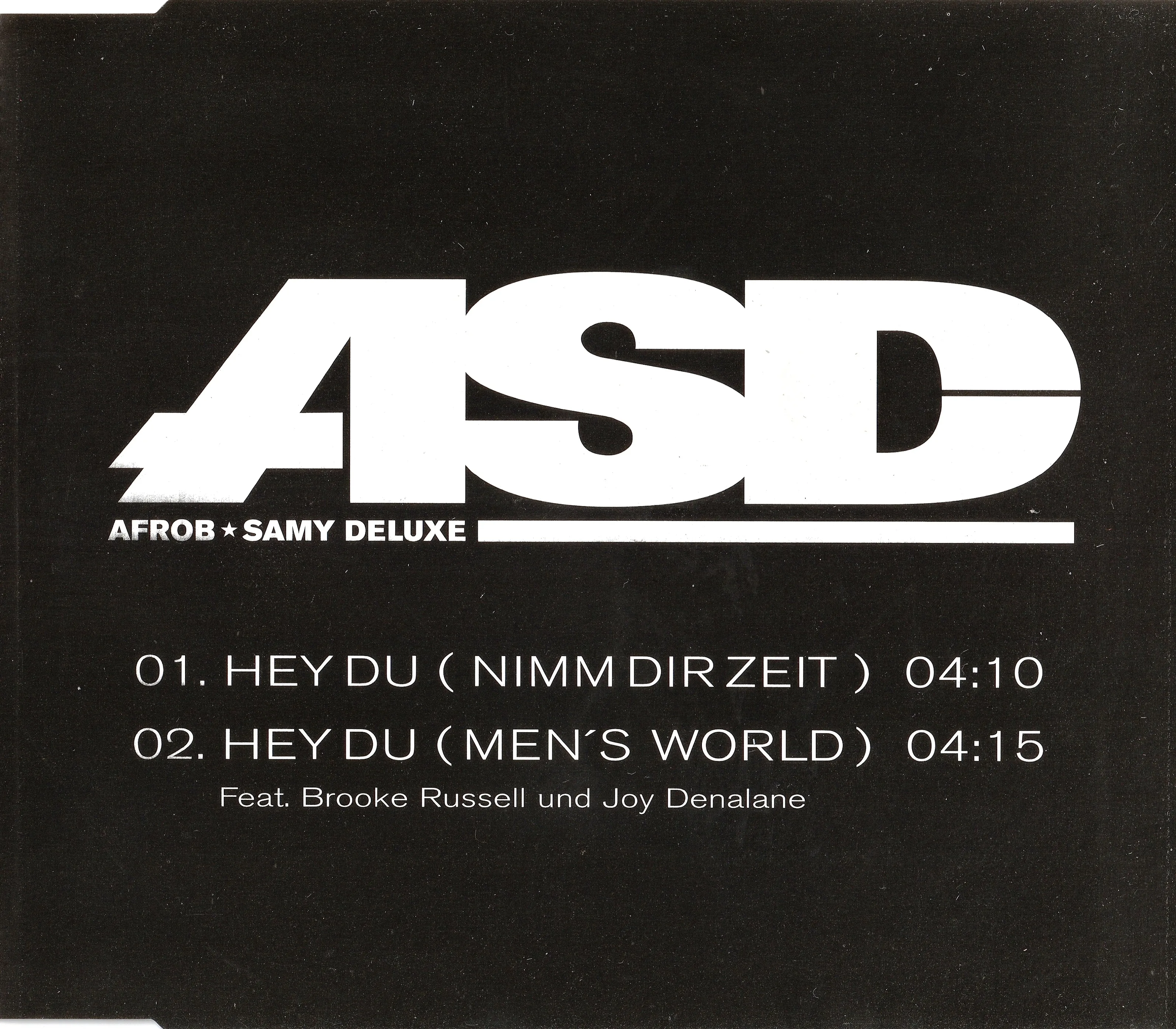 Official album cover art for the release Hey du (Nimm dir Zeit) EP by ASD