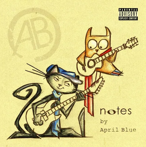 Official album cover art for the release Notes by April Blue