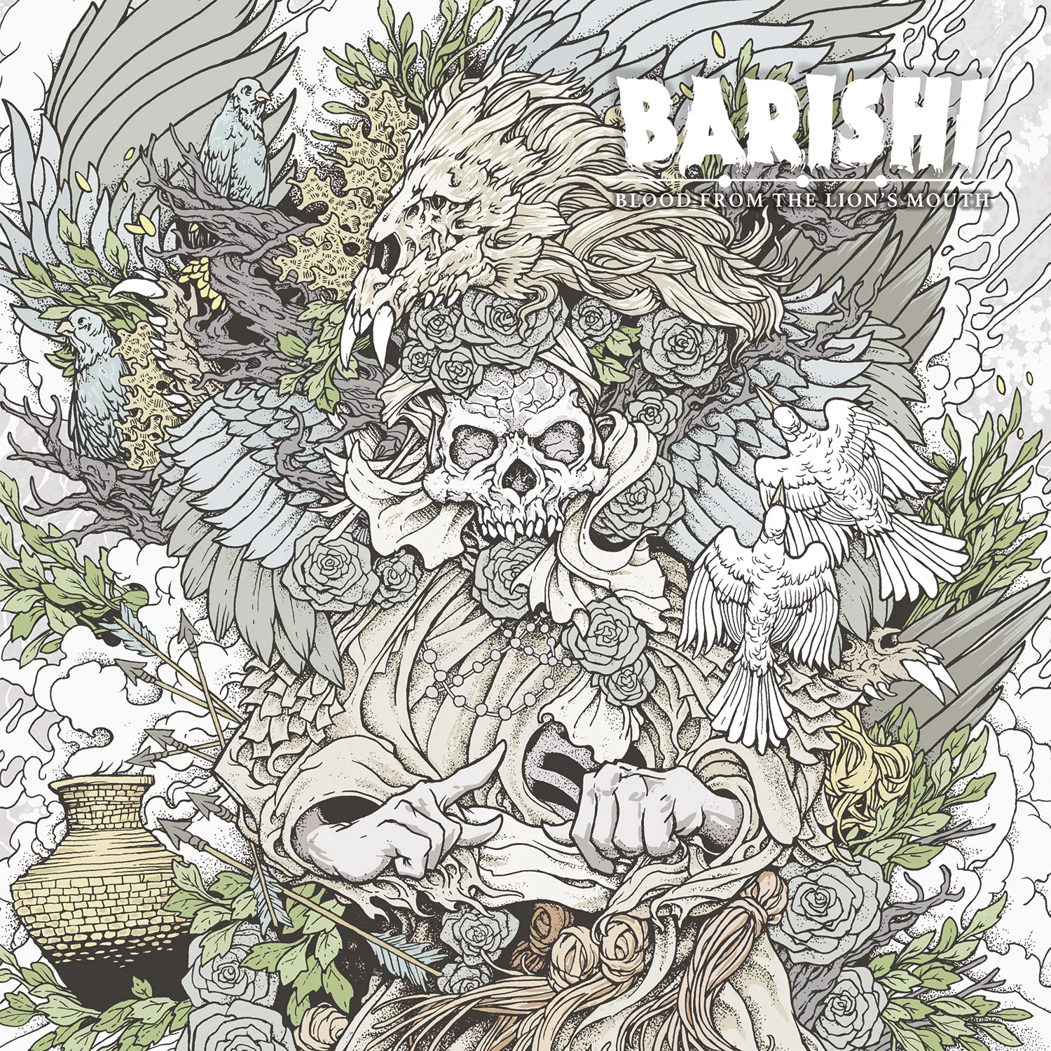 Official album cover artwork for Blood From the Lion’s Mouth by Barishi