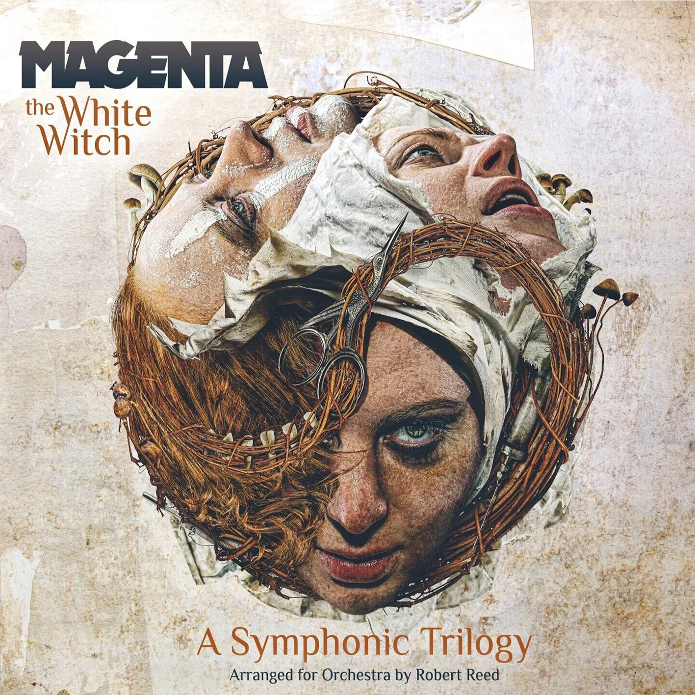 Official album cover art for the release The White Witch: A Symphonic Trilogy by Magenta