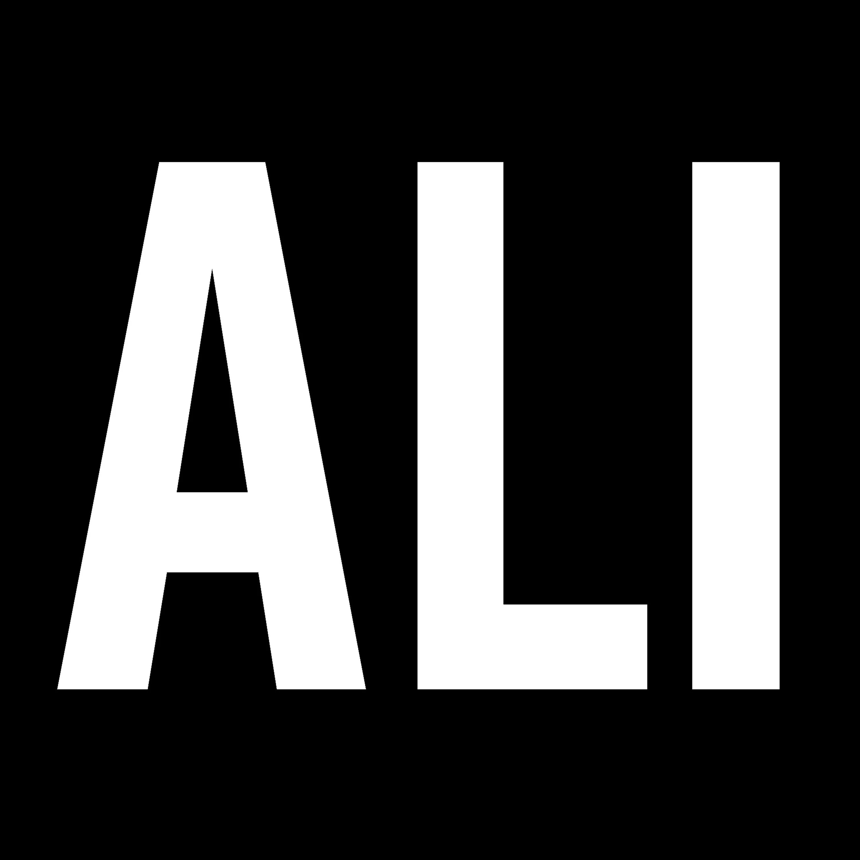 Official album cover art for the release ALI by ALI