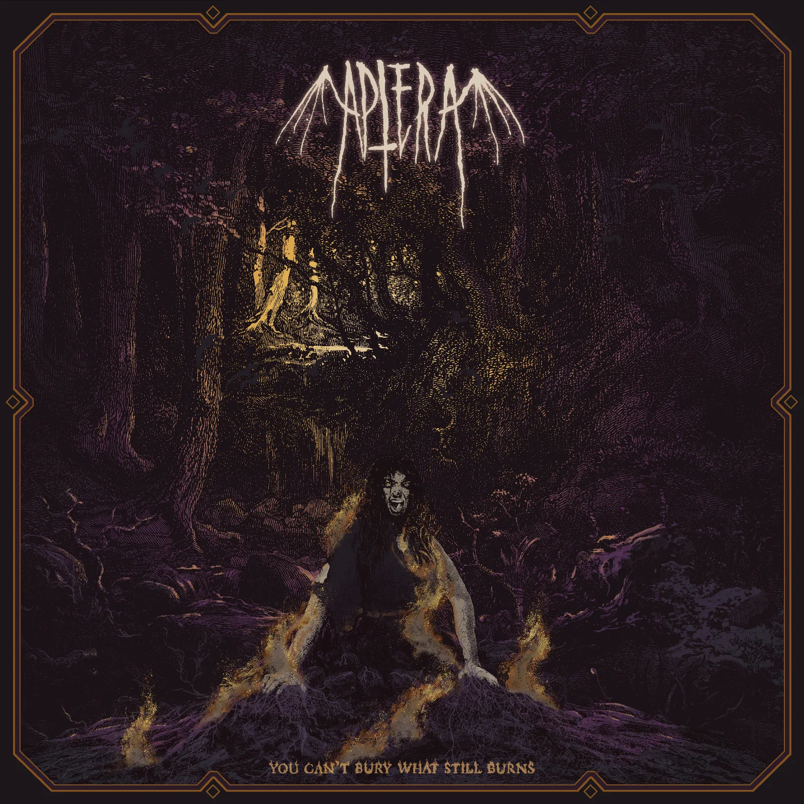 Official album cover art for the release You Can't Bury What Still Burns by Aptera