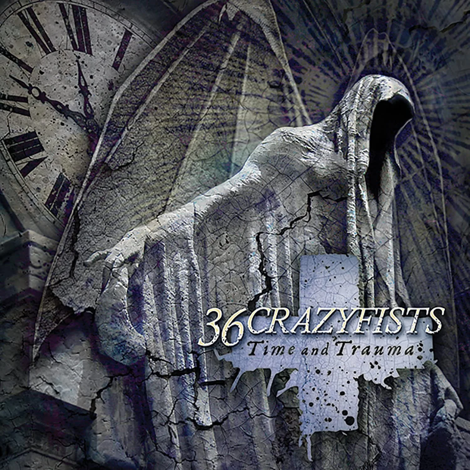 Official album cover art for the release Time and Trauma by 36 Crazyfists