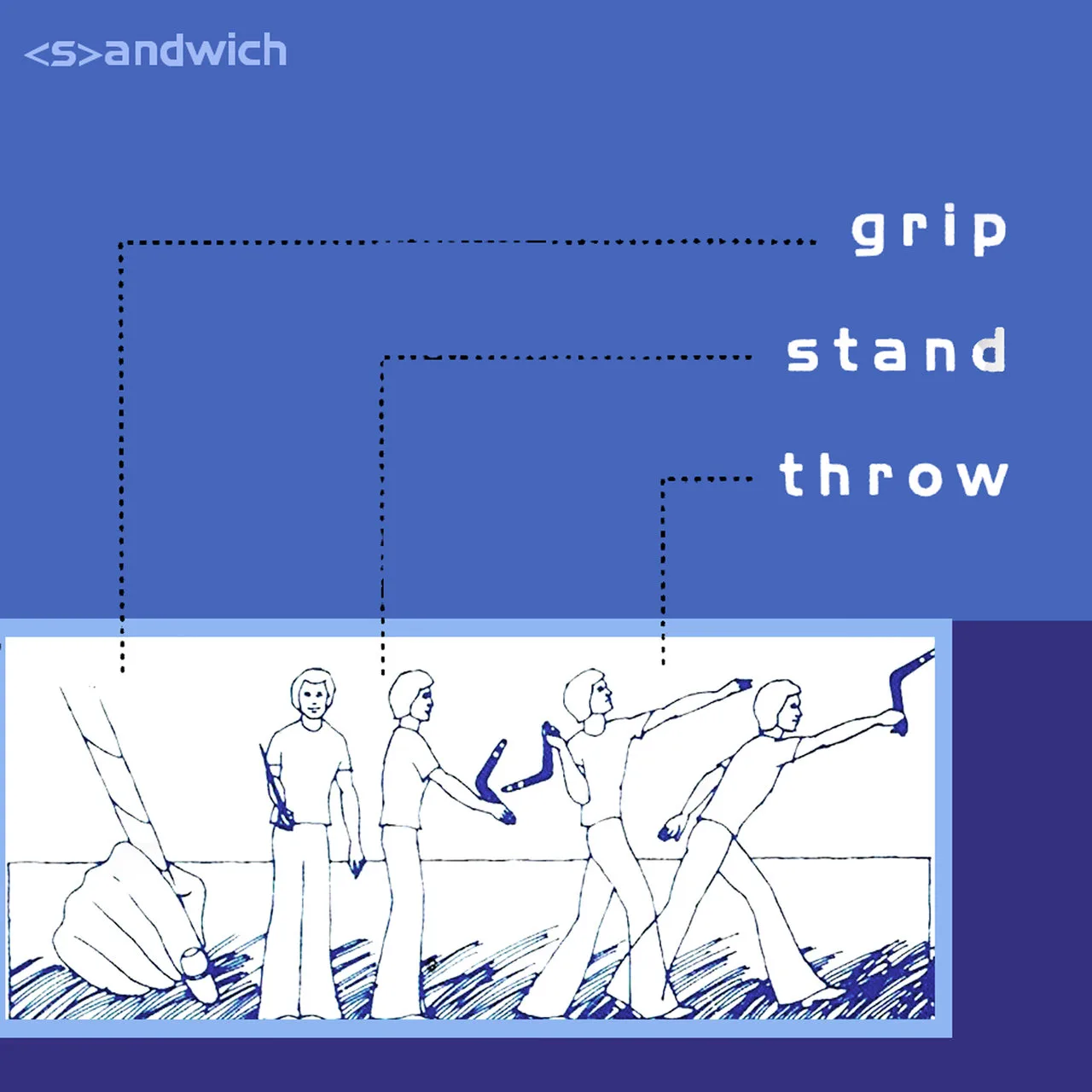 Official album cover art for the release Grip Stand Throw by Sandwich