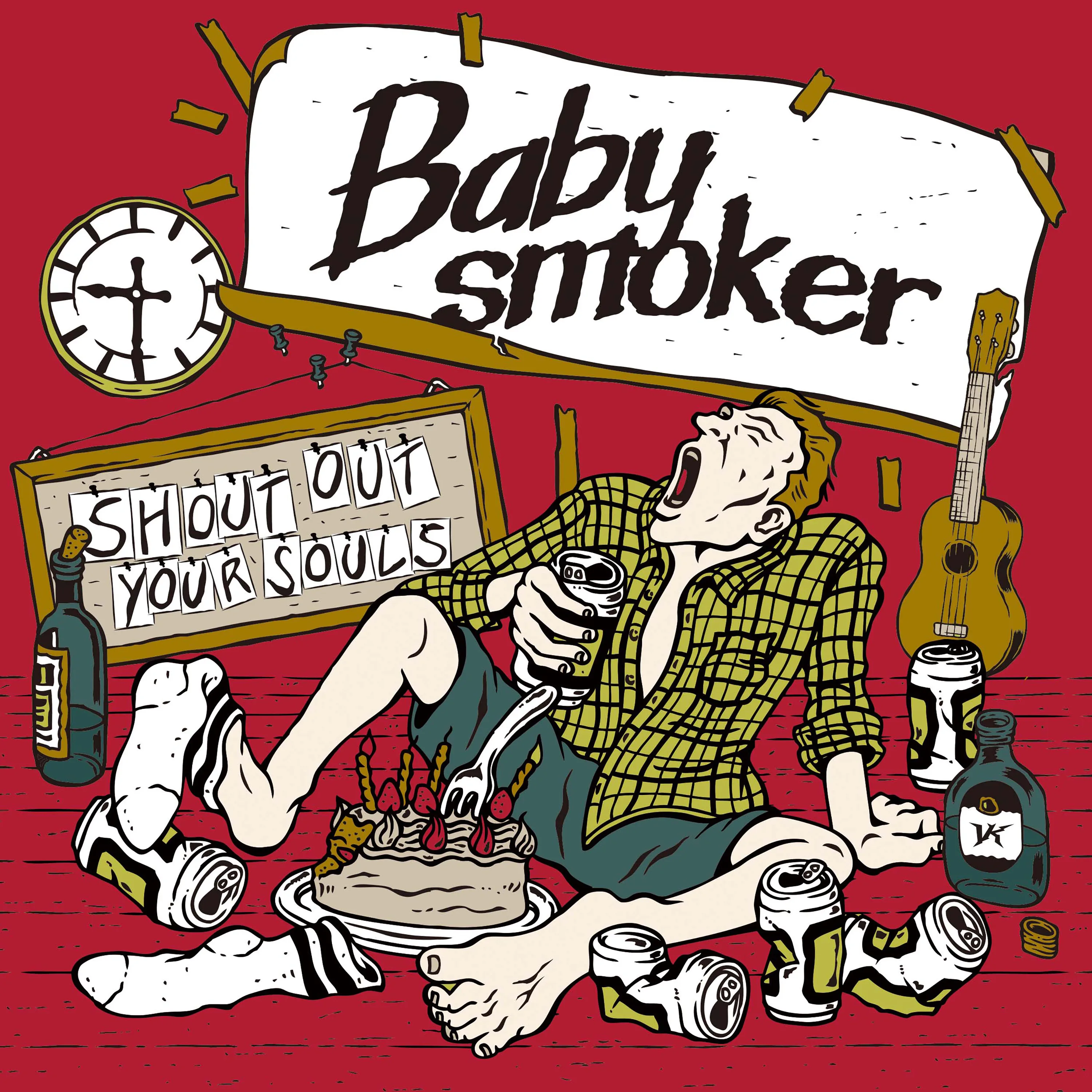 Official album cover art for the release SHOUT OUT YOUR SOULS by Baby smoker