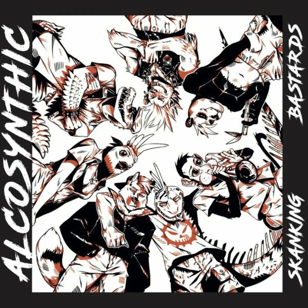 Official album cover art for the release Skanking Bastards by Alcosynthic
