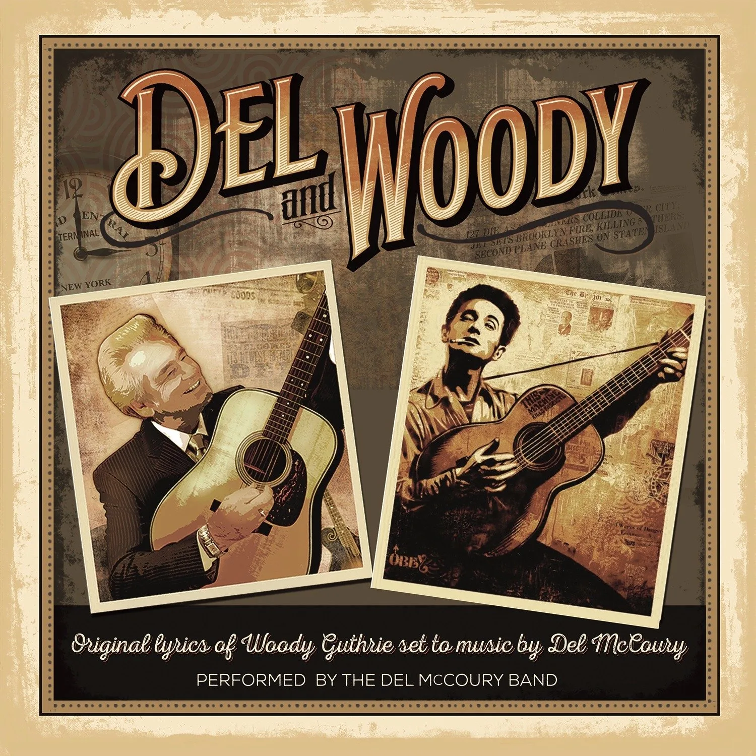 Official album cover artwork for Del and Woody by The Del McCoury Band