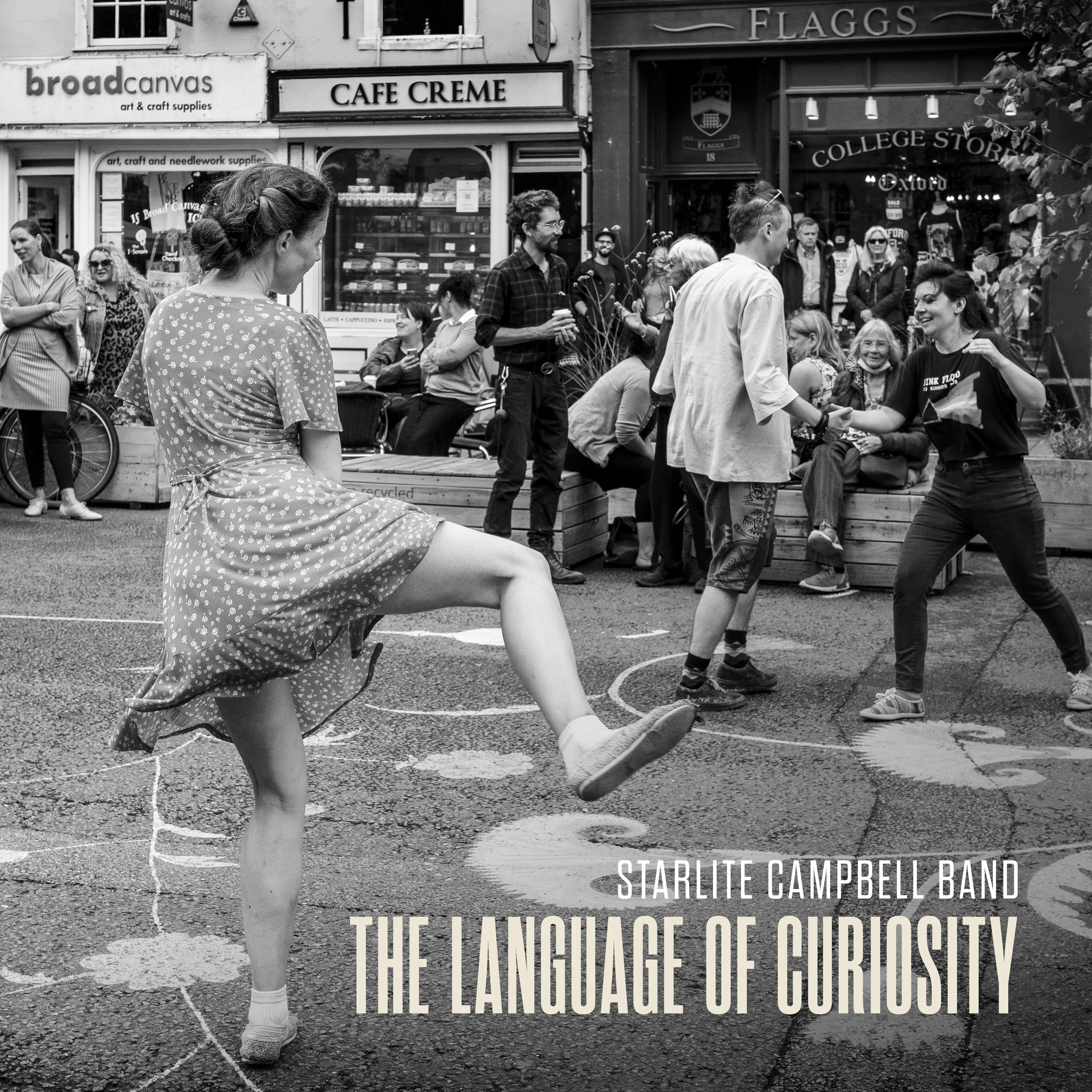 Official album cover art for the release The Language of Curiosity by Starlite & Campbell