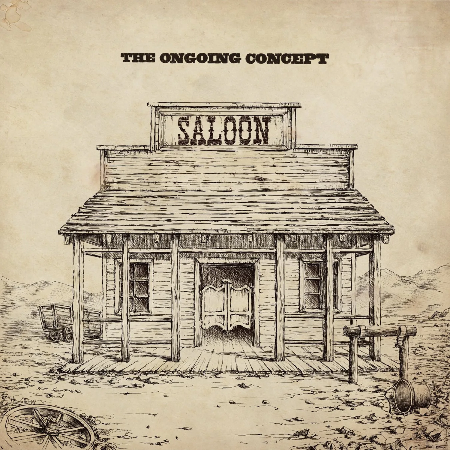 Official album cover art for the release Saloon by The Ongoing Concept
