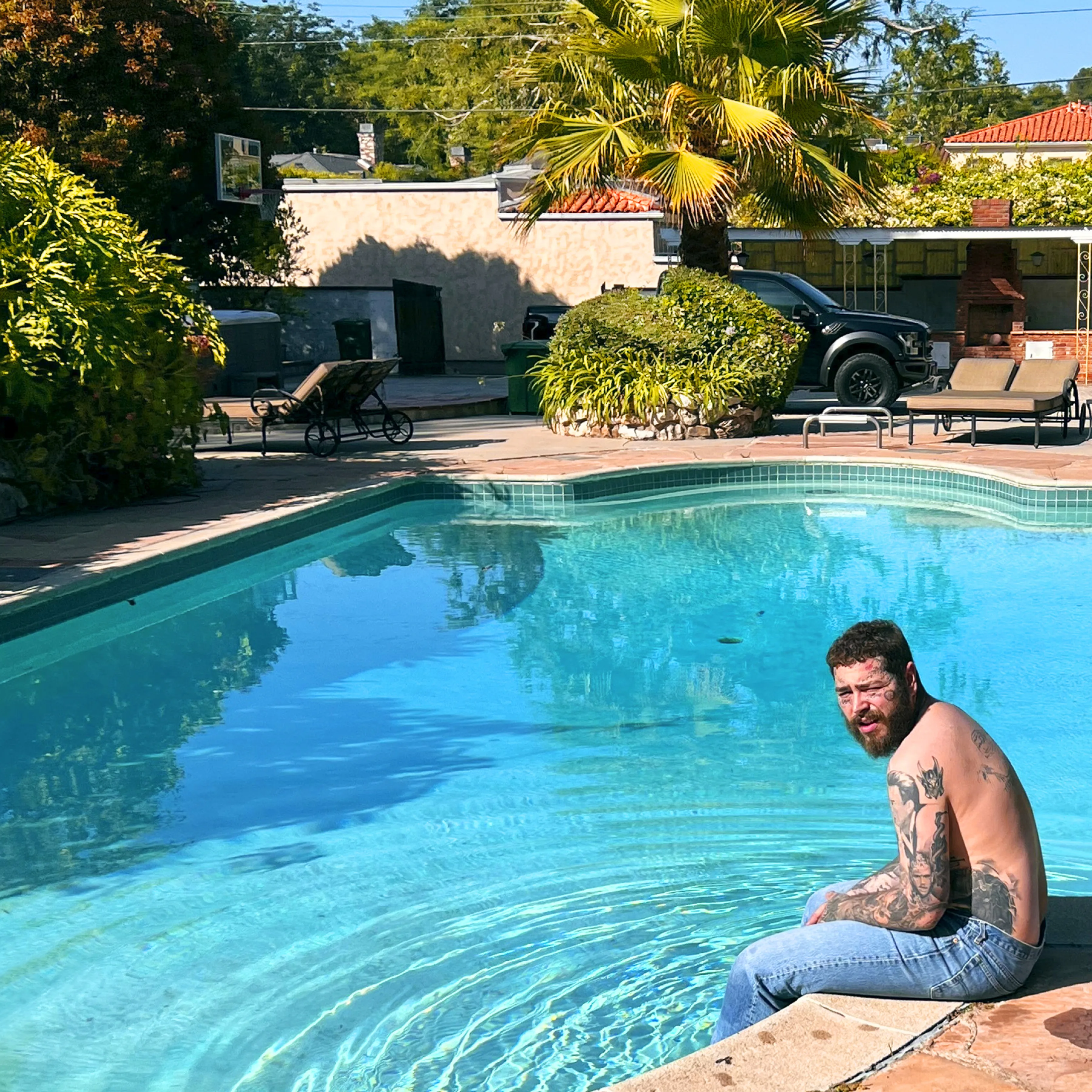 Official album cover art for the release AUSTIN by Post Malone