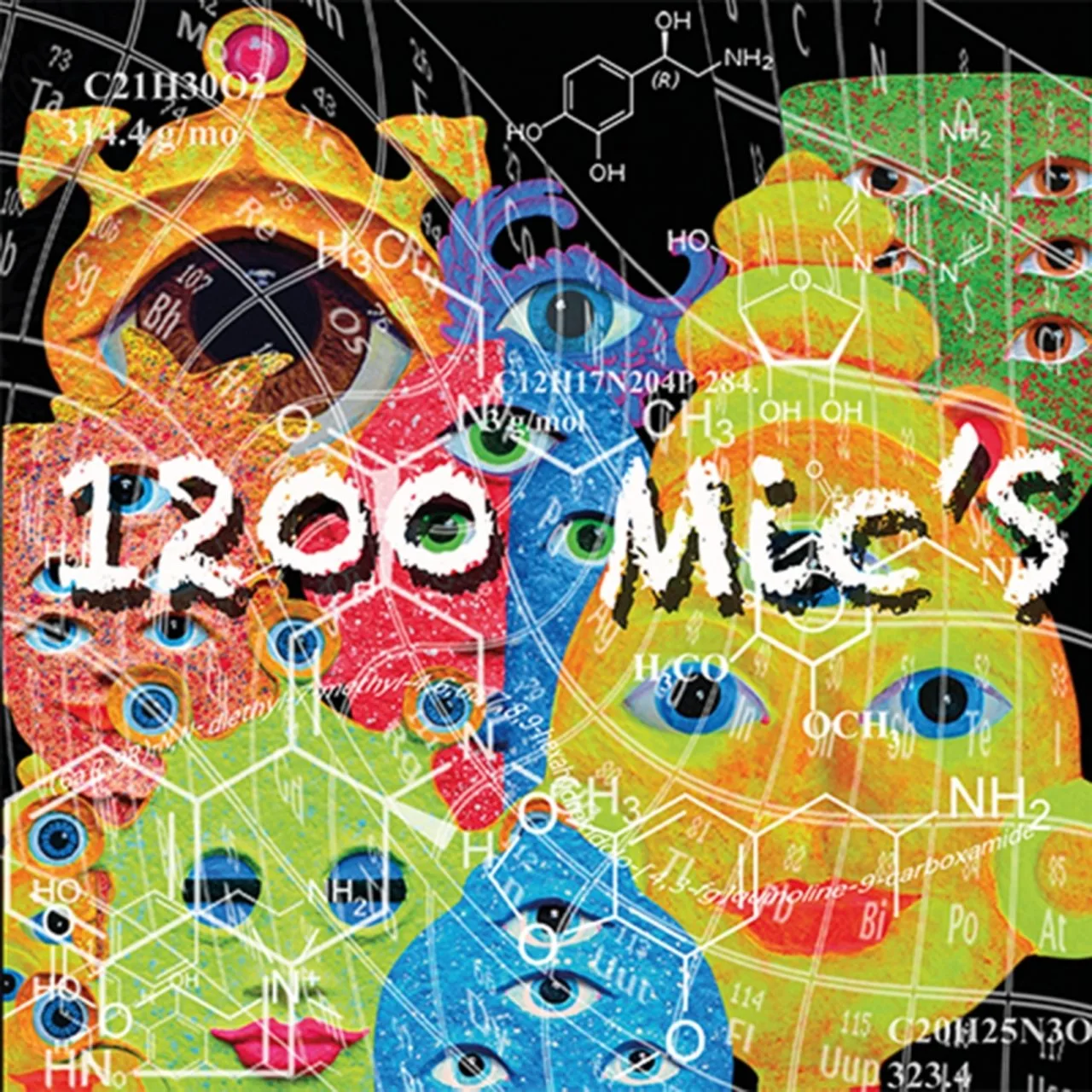 Official album cover art for the release 1200 Mic’s by 1200 Micrograms