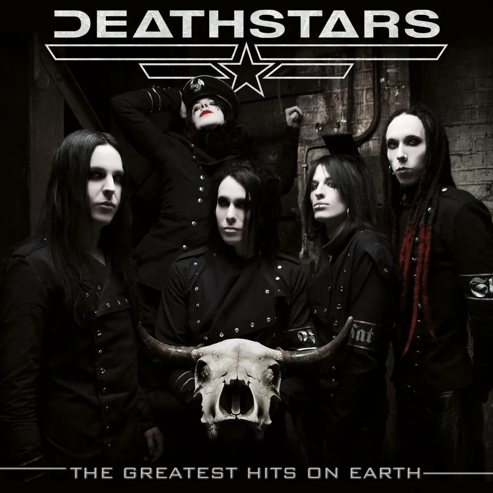 Official album cover art for the release The Greatest Hits on Earth by Deathstars
