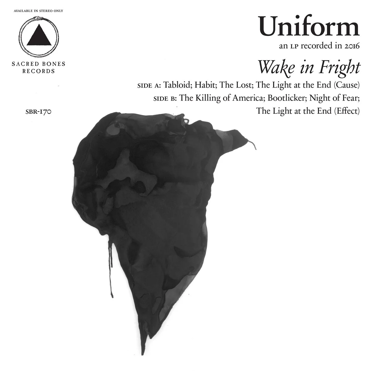 Official album cover artwork for Wake in Fright by Uniform