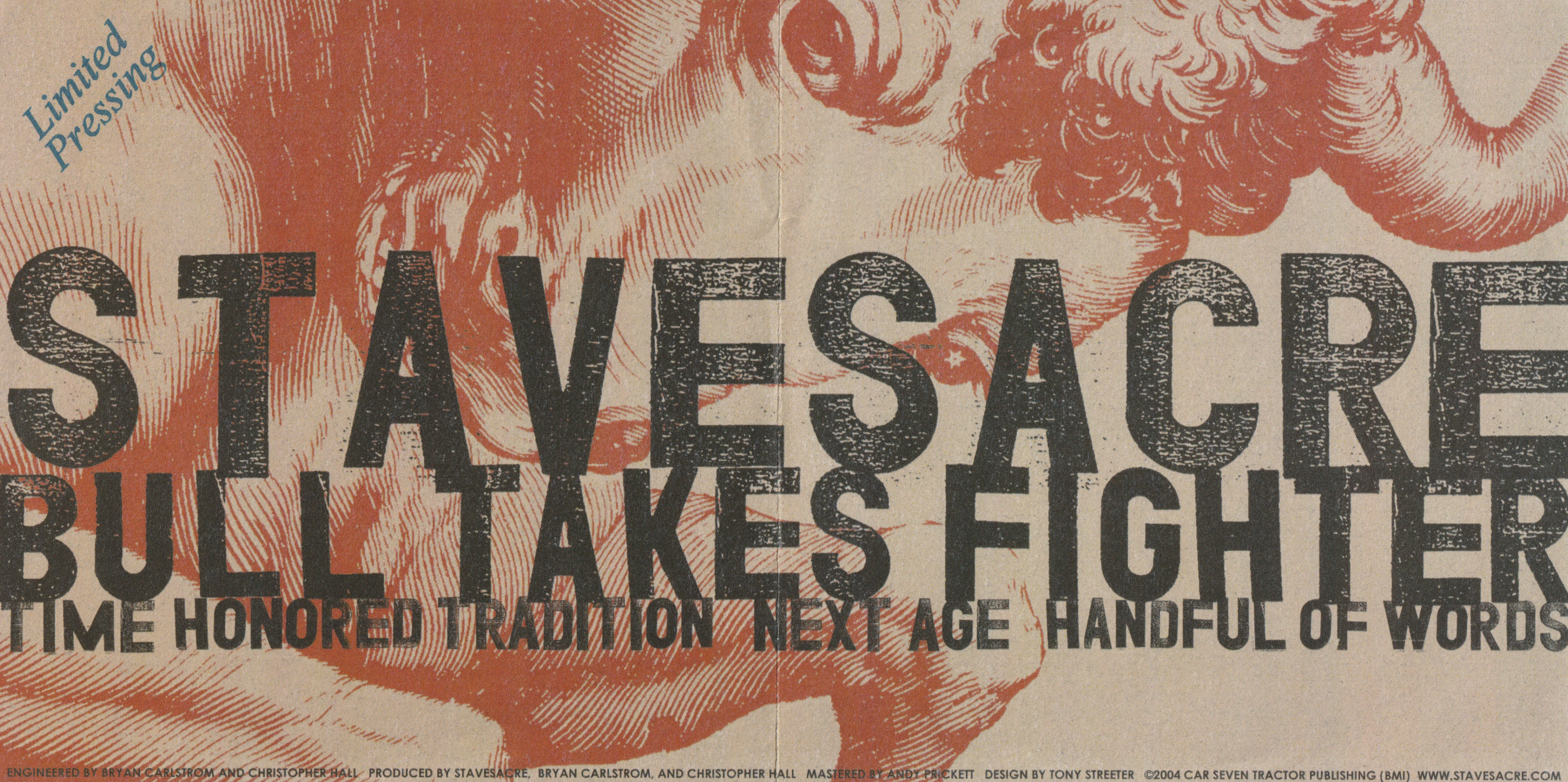 Official album cover art for the release Bull Takes Fighter by Stavesacre