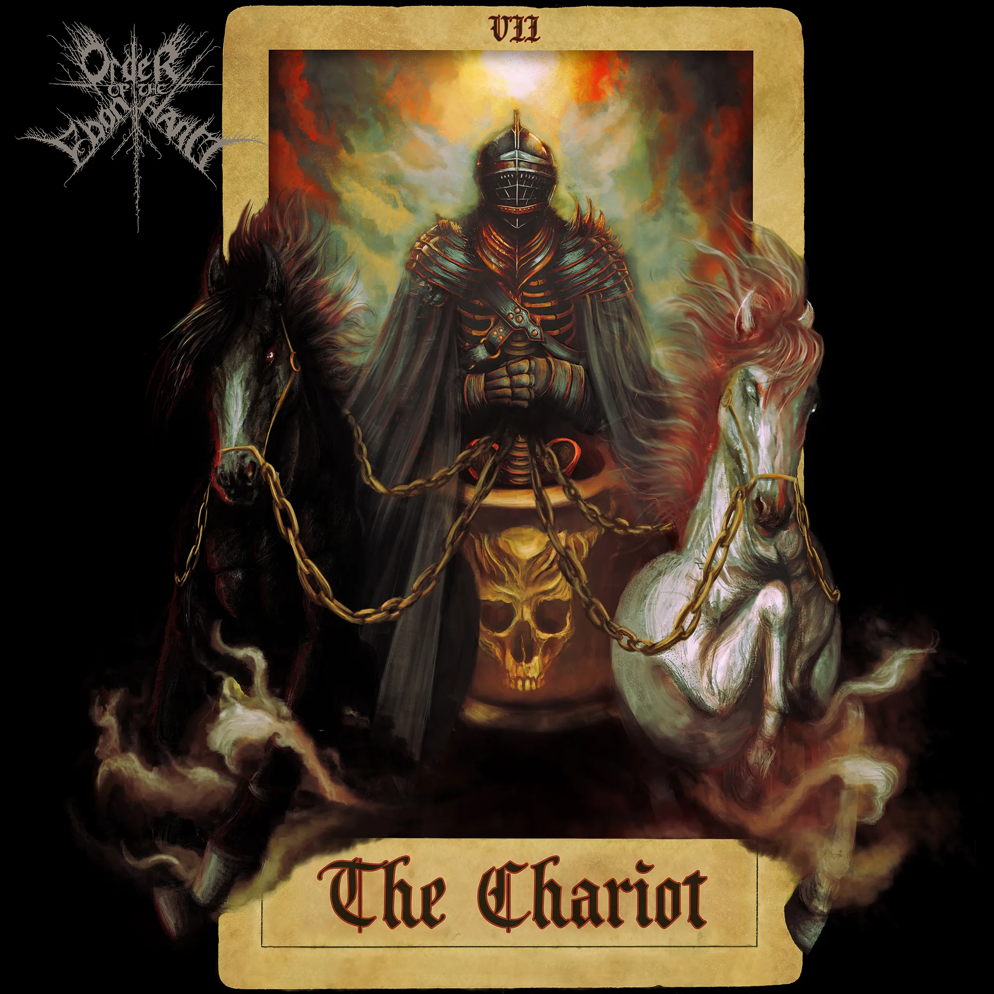 Official album cover art for the release VII: The Chariot by Order of the Ebon Hand