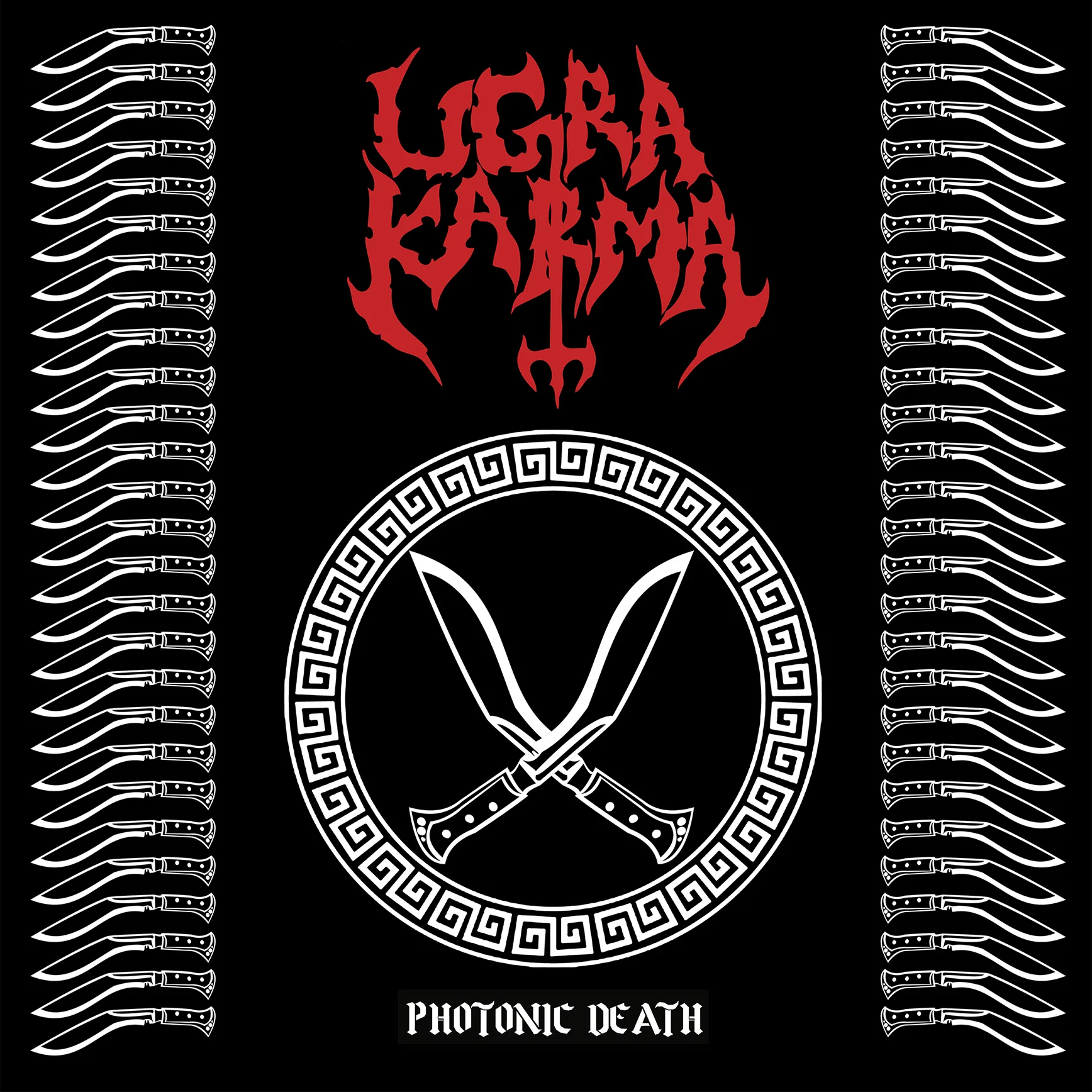 Official album cover art for the release Photonic Death by Ugra Karma