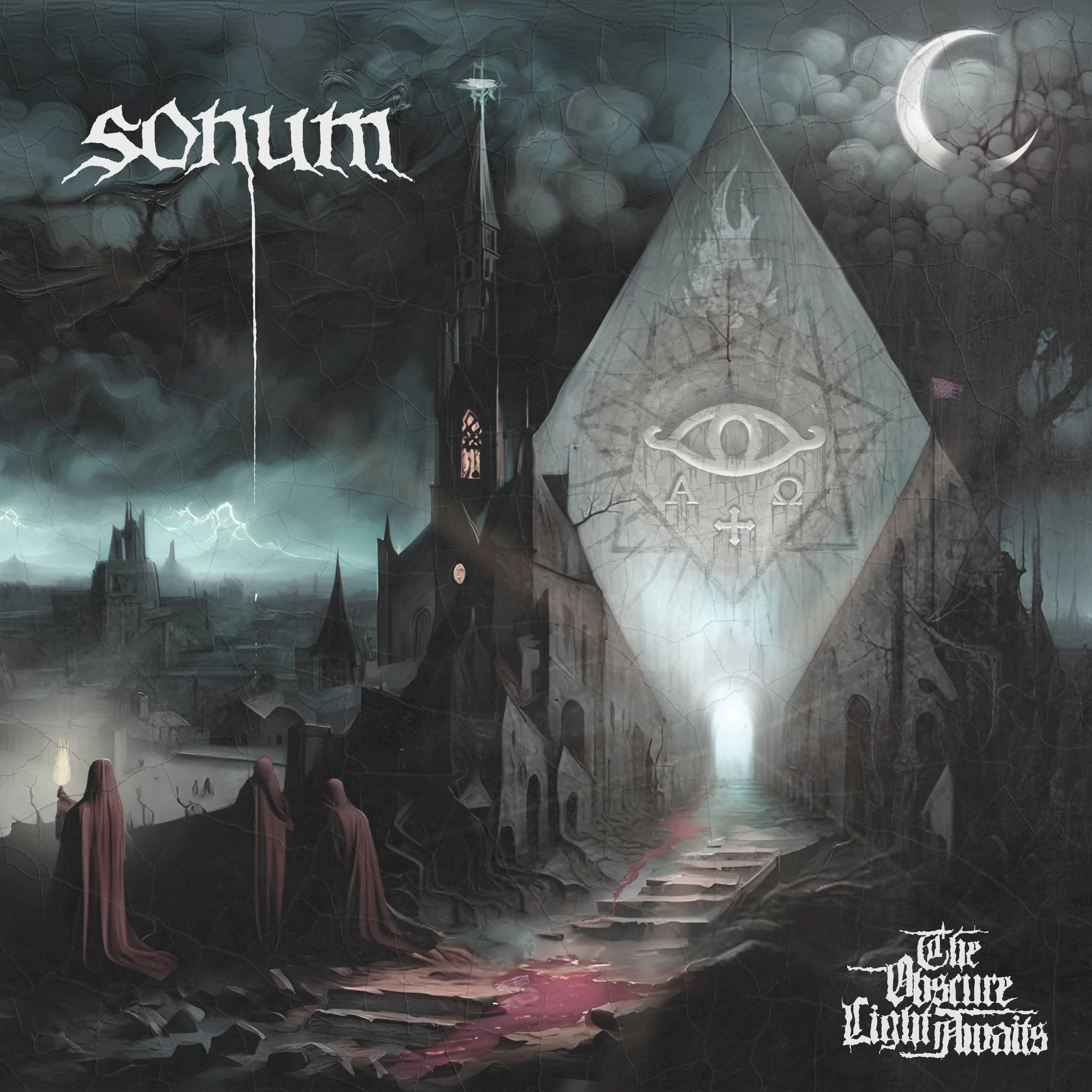 Official album cover art for the release The Obscure Light Awaits by Sonum