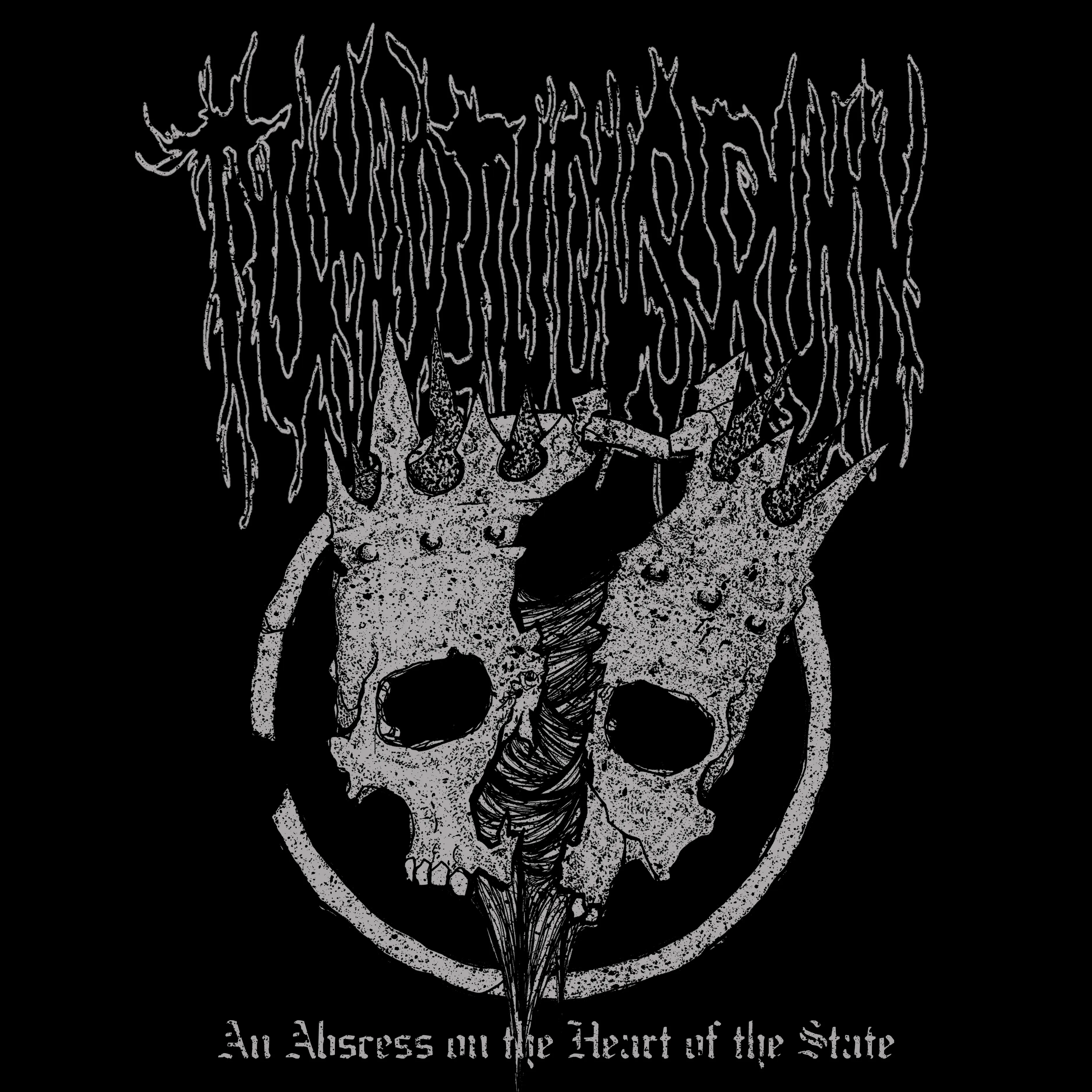 Official album cover art for the release An Abscess on the Heart of the State by Tumultuous Ruin