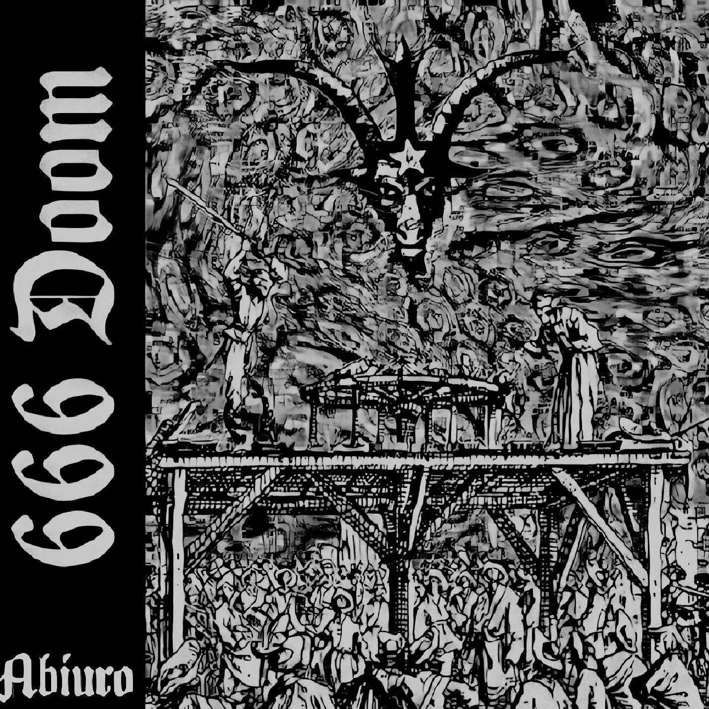 Official album cover art for the release 666 Doom by Abiuro
