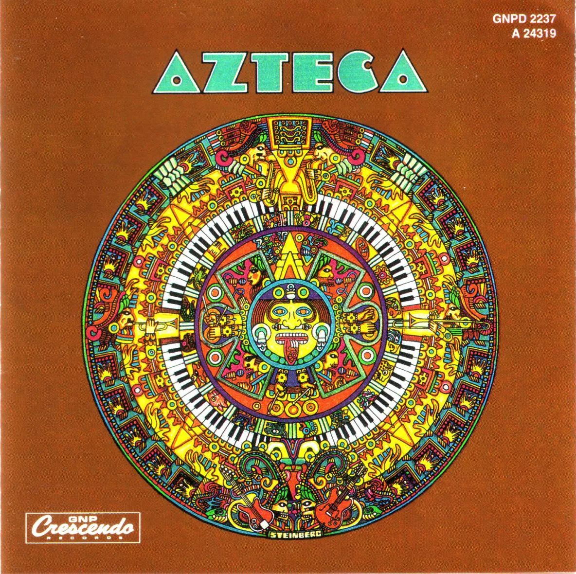 Official album cover art for the release Azteca by Azteca