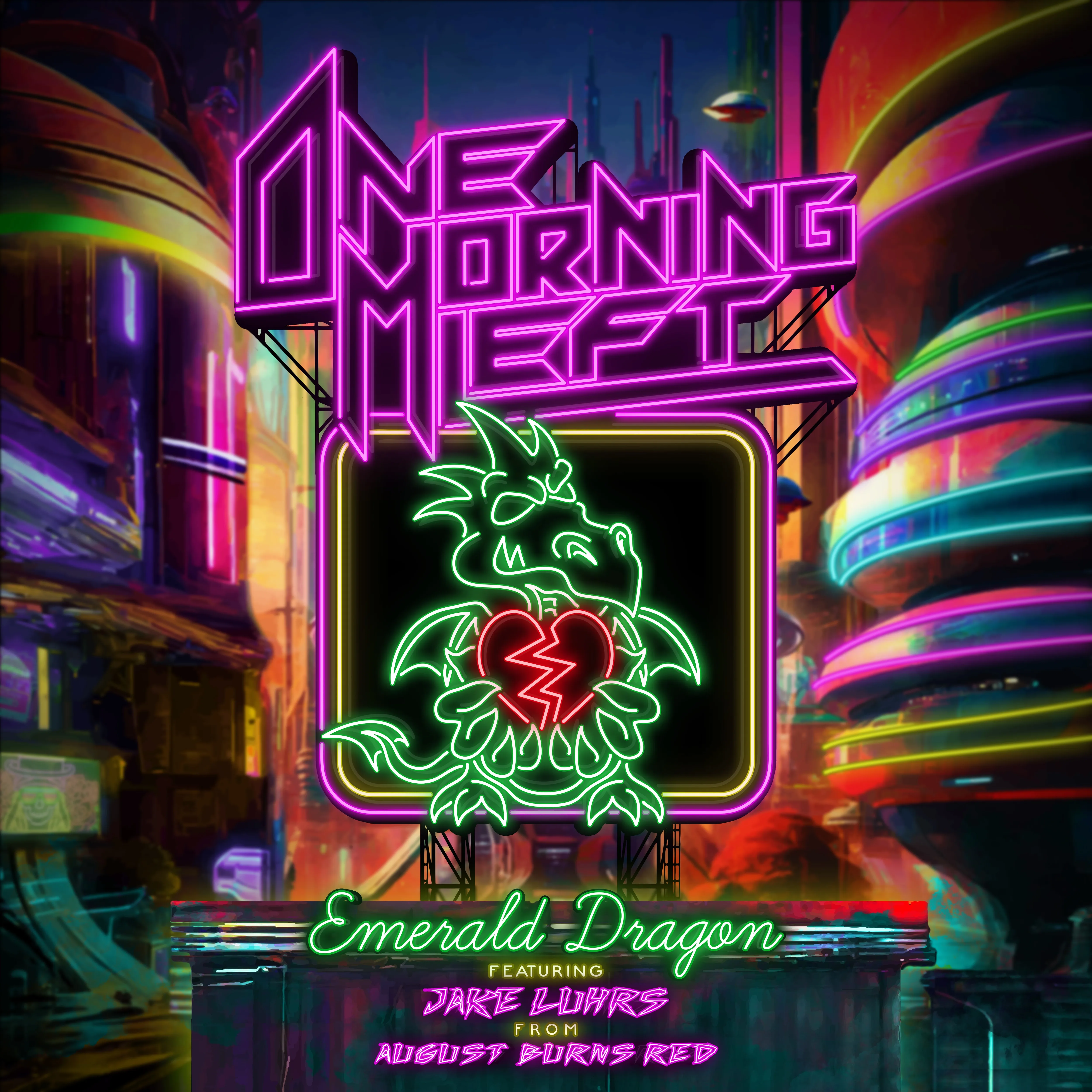 Official album cover art for the release Emerald Dragon by One Morning Left