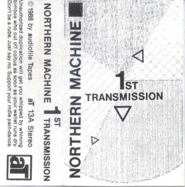 Official album cover art for the release First Transmission by Northern Machine