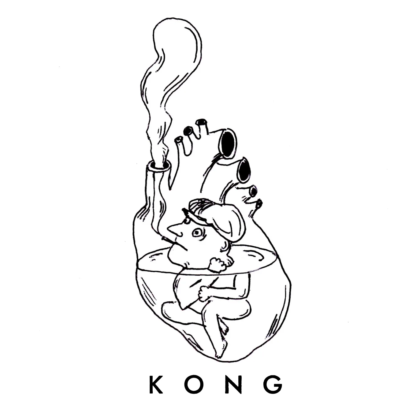 Official album cover art for the release Kong by Tj Kong and The Atomic Bomb