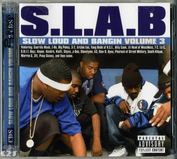 Official album cover art for the release Slow, Loud and Bangin', Volume 3 by S.L.A.B.