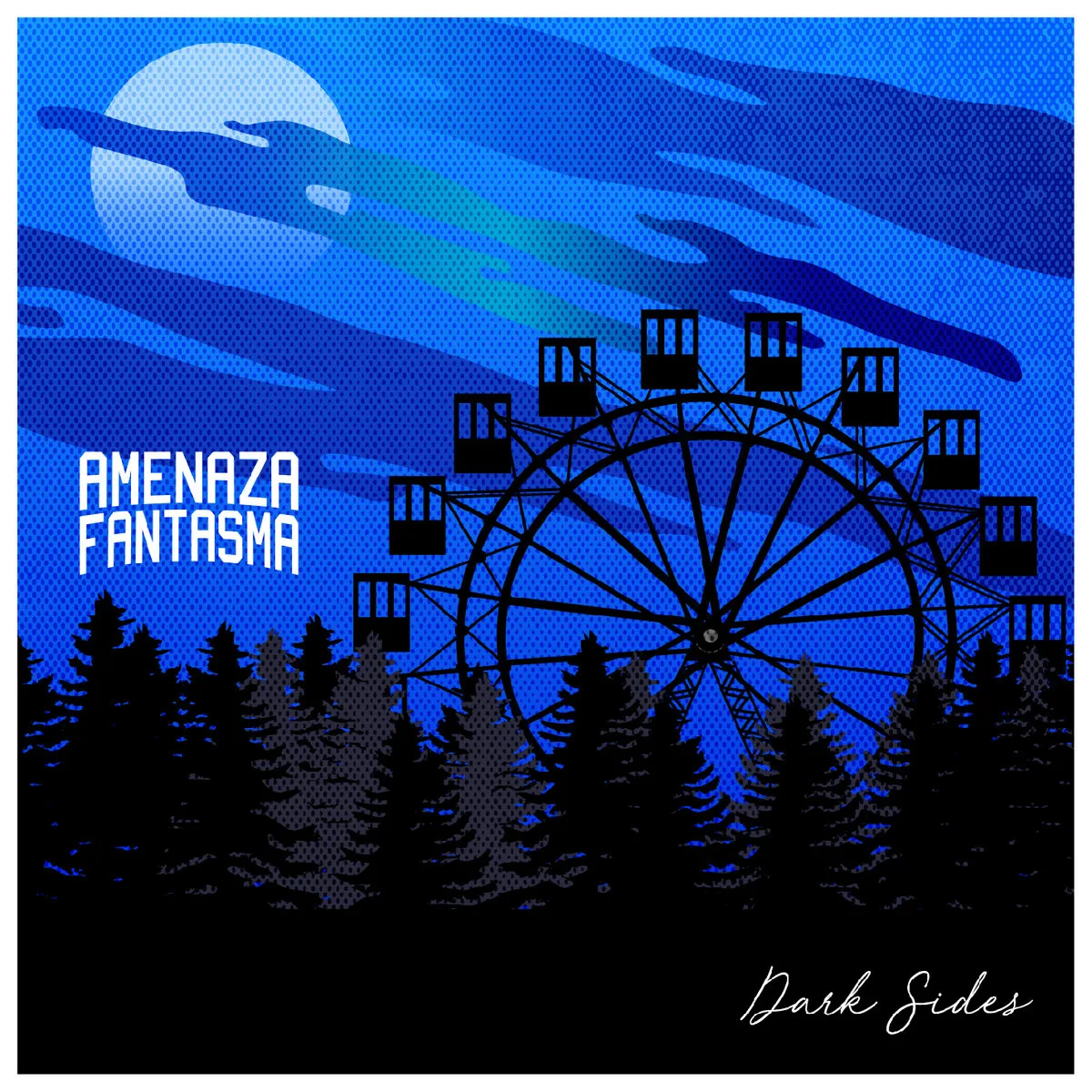 Official album cover art for the release Dark Sides by Amenaza Fantasma