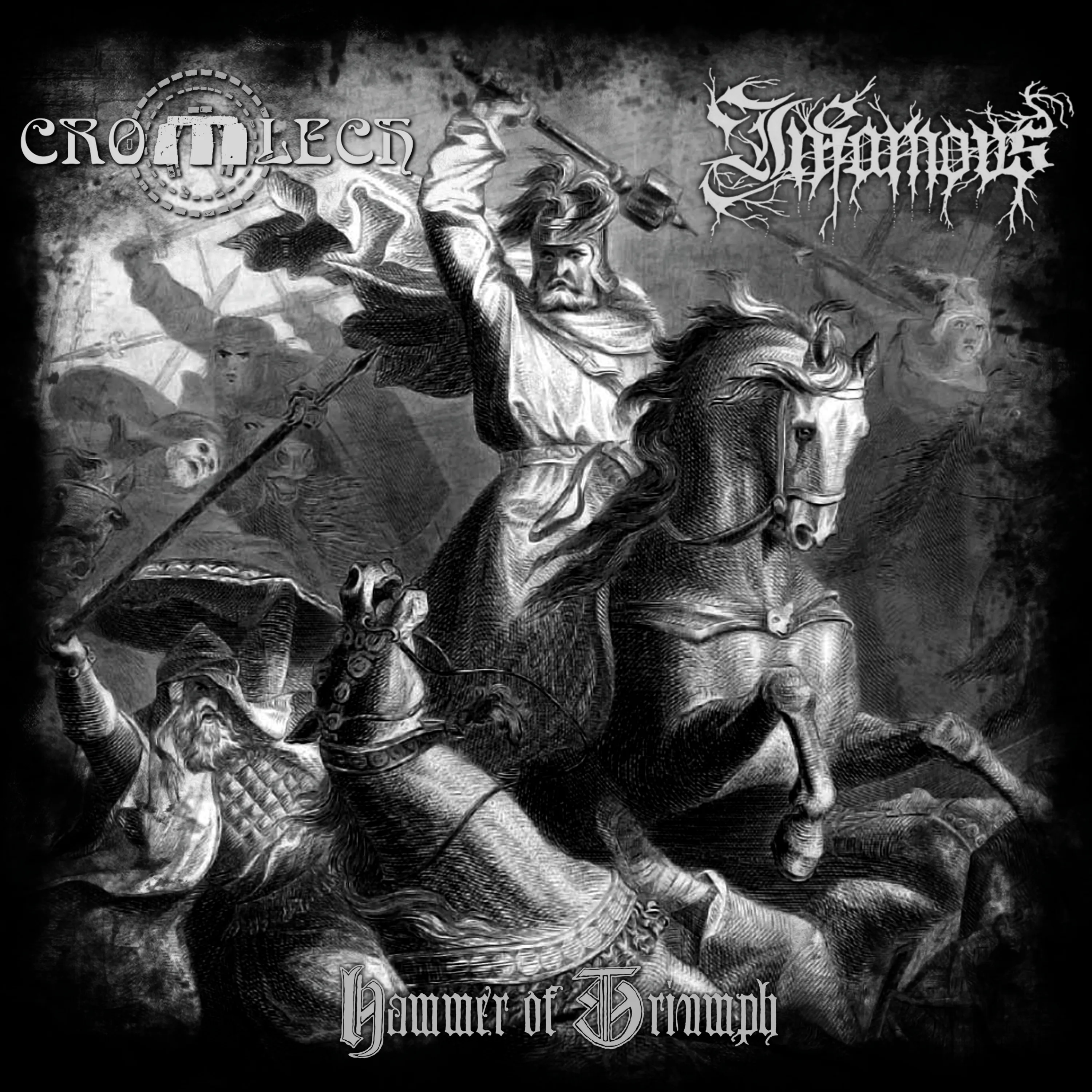 Official album cover art for the release Hammer of Triumph by Cromlech