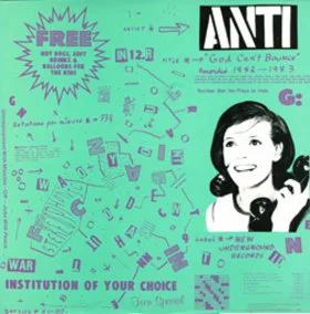 Official album cover art for the release God Can't Bounce by Anti
