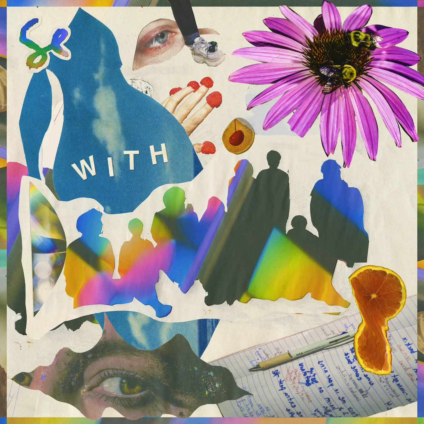 Official album cover art for the release WITH by Sylvan Esso