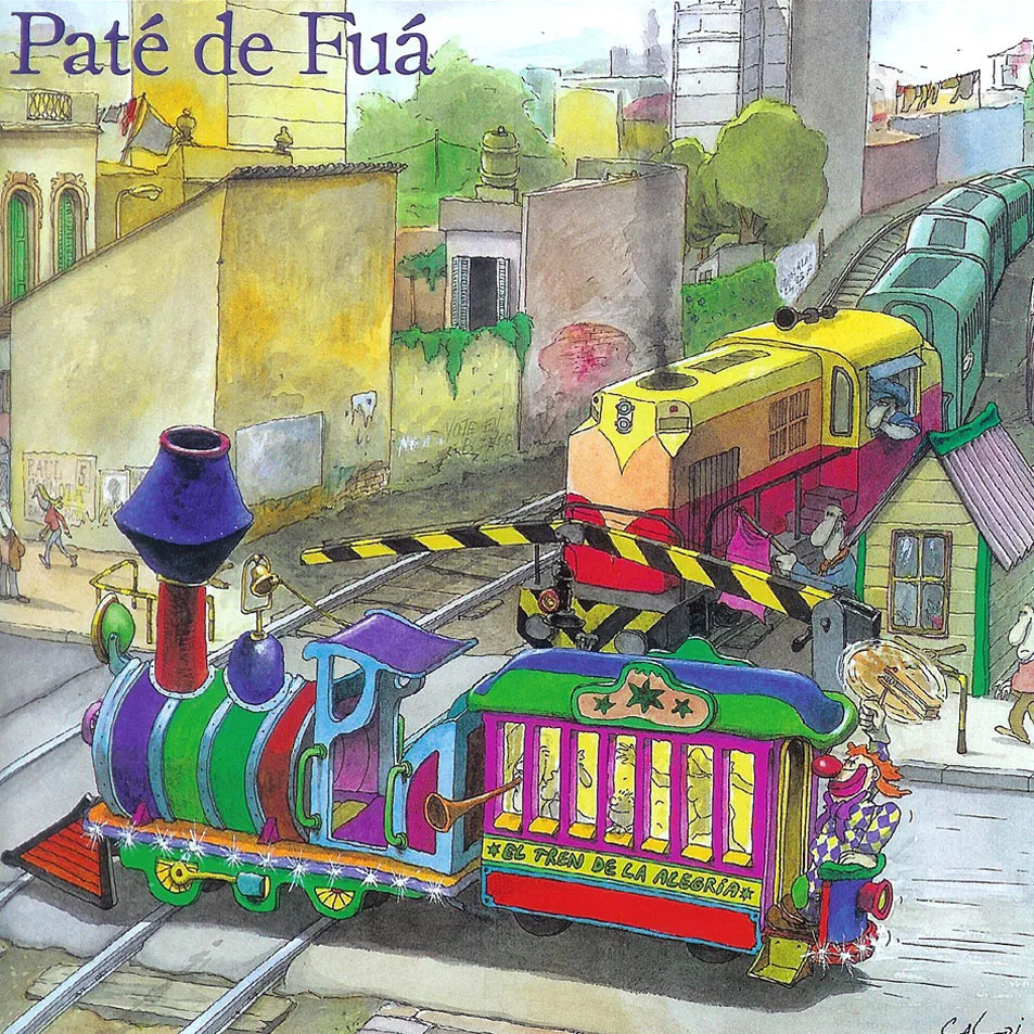 Official album cover art for the release El tren de la alegría by Paté de Fuá