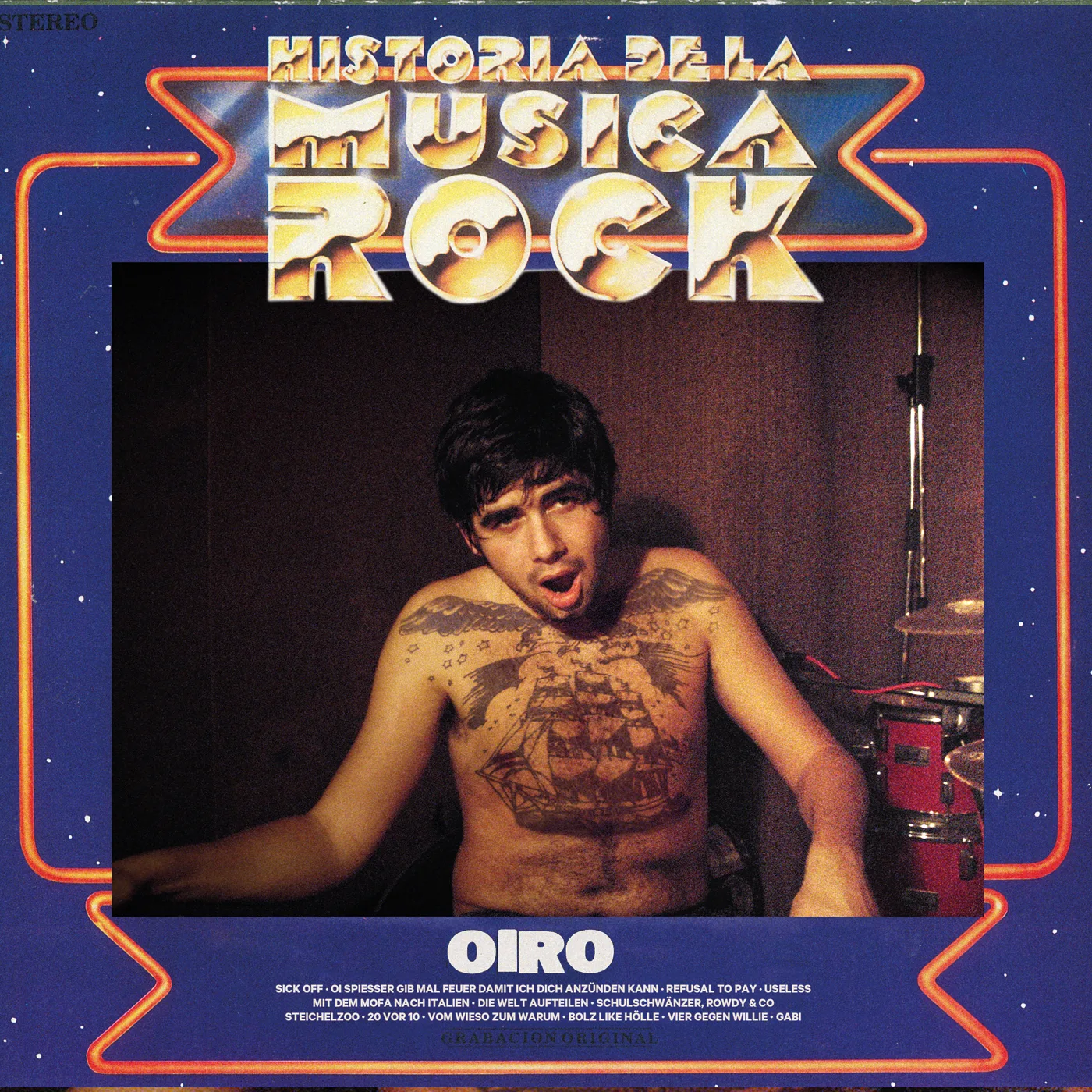 Official album cover art for the release Historia de la Musica Rock by Oiro