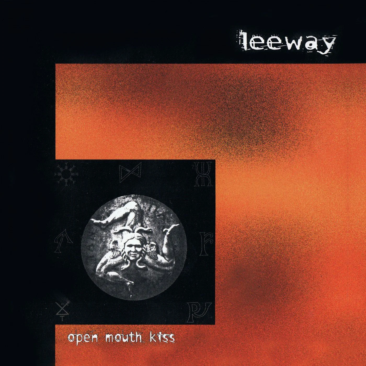 Official album cover art for the release Open Mouth Kiss by Leeway