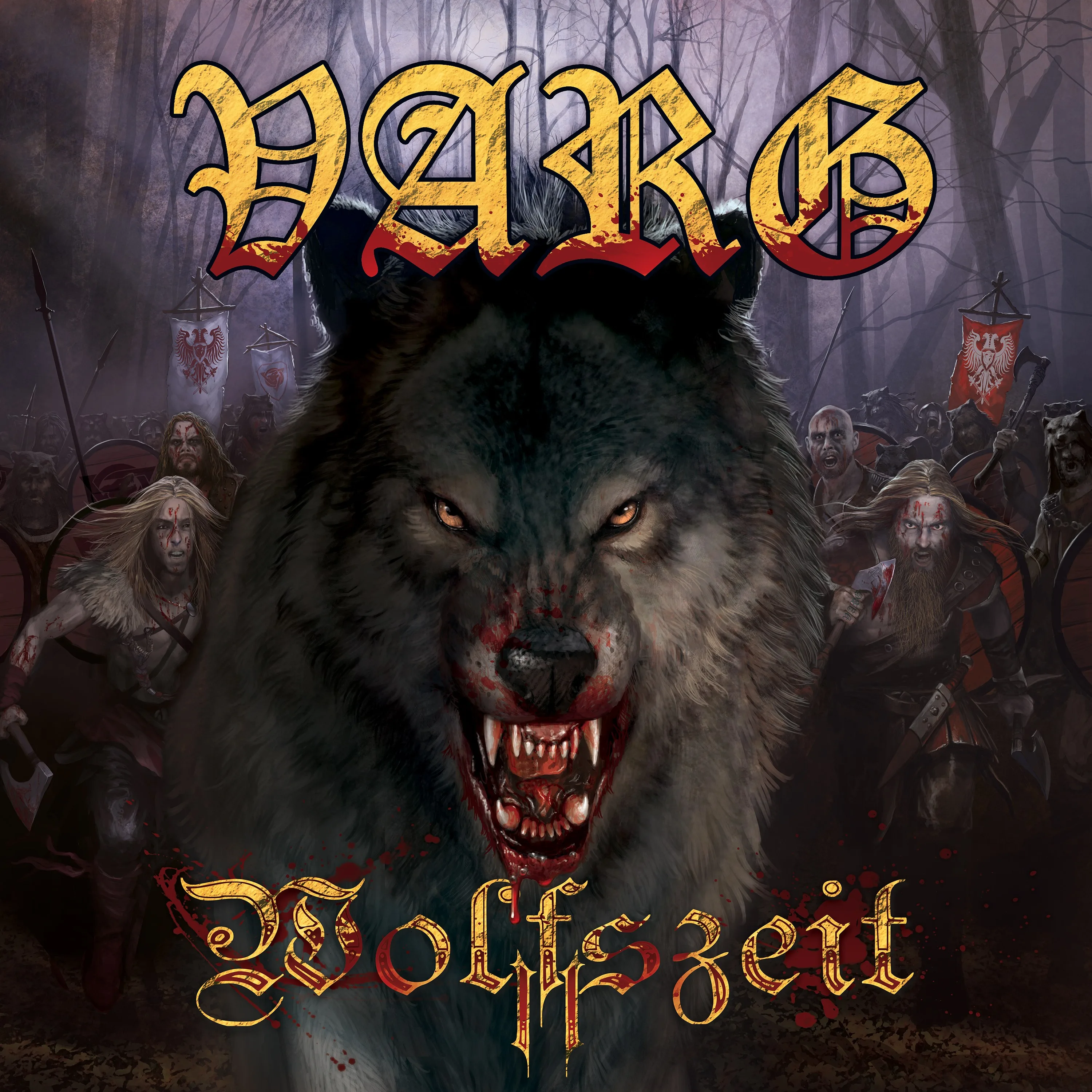 Official album cover art for the release Wolfszeit II by Varg