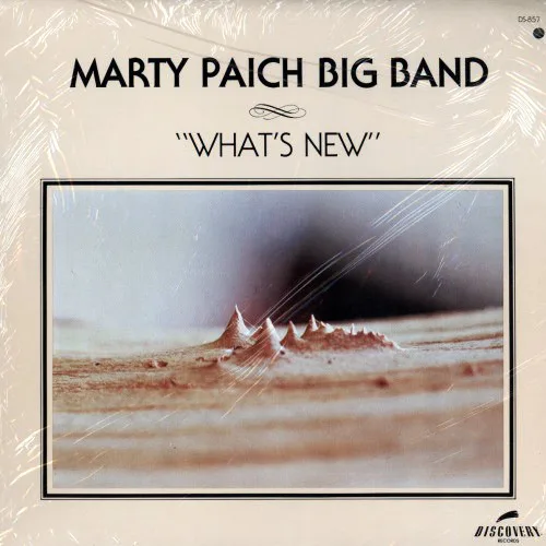 Official album cover art for the release What's New by Marty Paich Orchestra