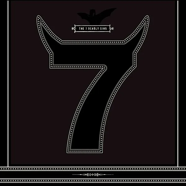 Official album cover art for the release THE 7 DEADLY SINS by SADS