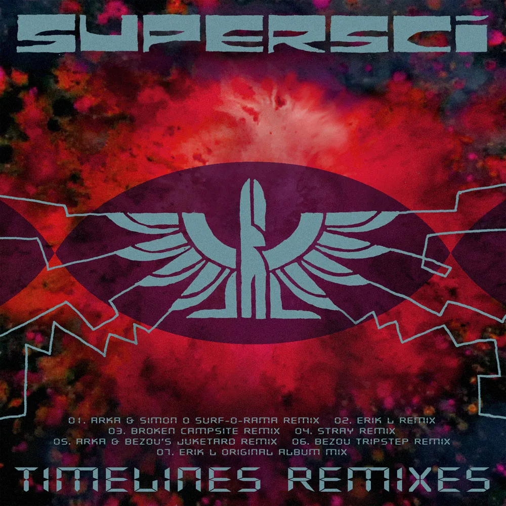 Official album cover art for the release Timelines Remixes by Supersci