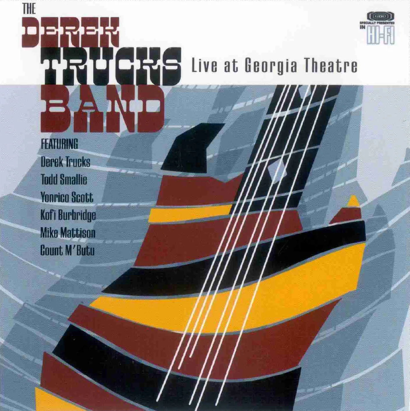 Official album cover art for the release Live at Georgia Theatre by The Derek Trucks Band