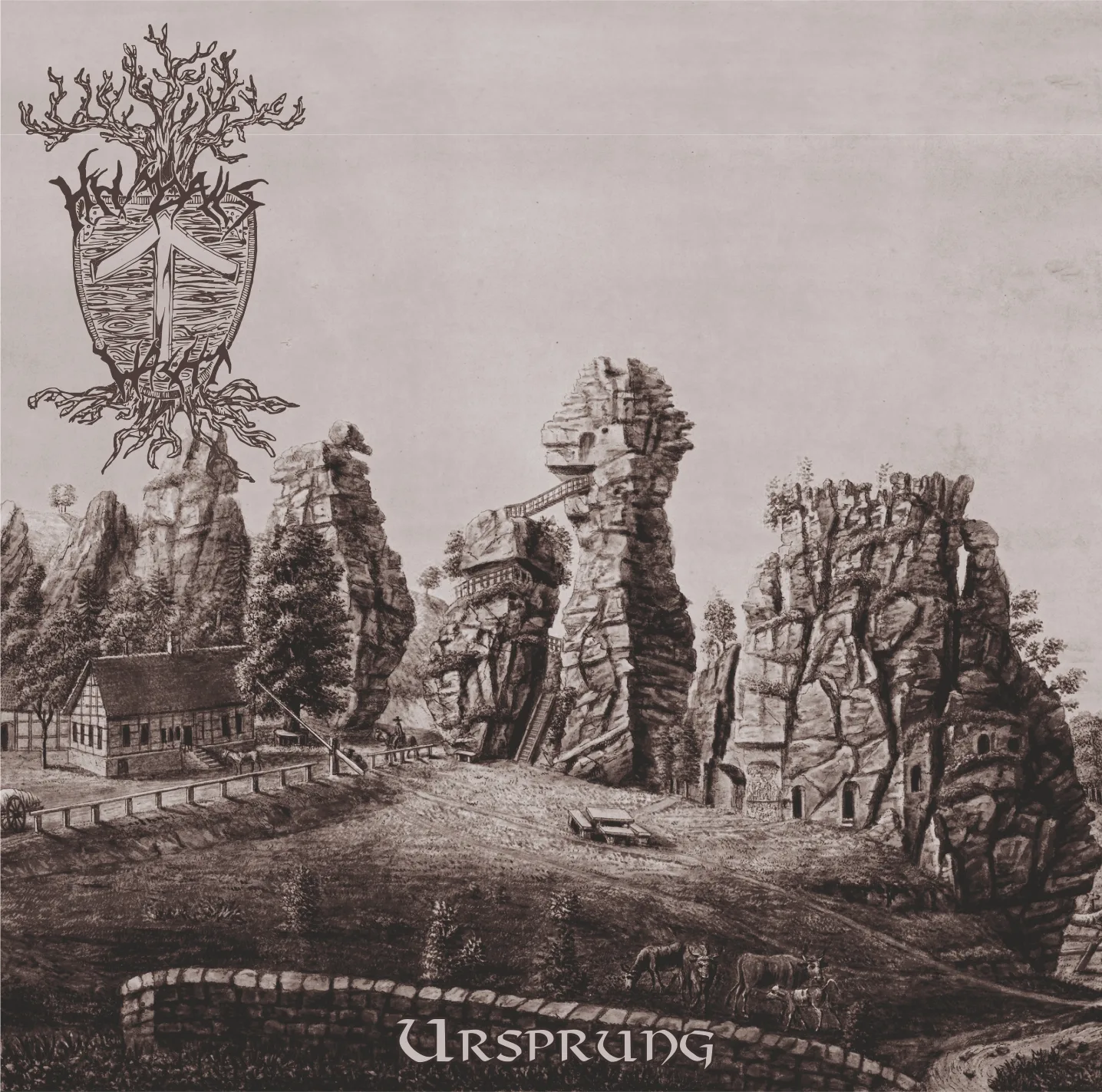 Official album cover art for the release Ursprung by Heimdalls Wacht