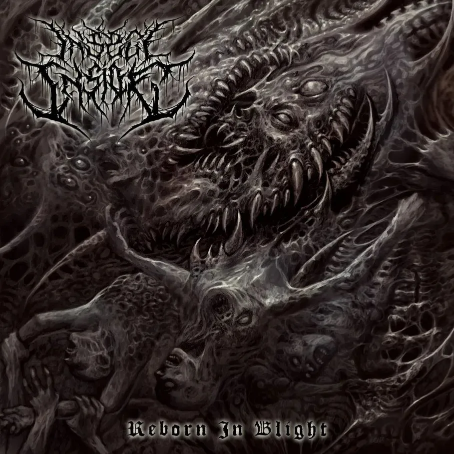 Official album cover artwork for Reborn in Blight by Insect Inside