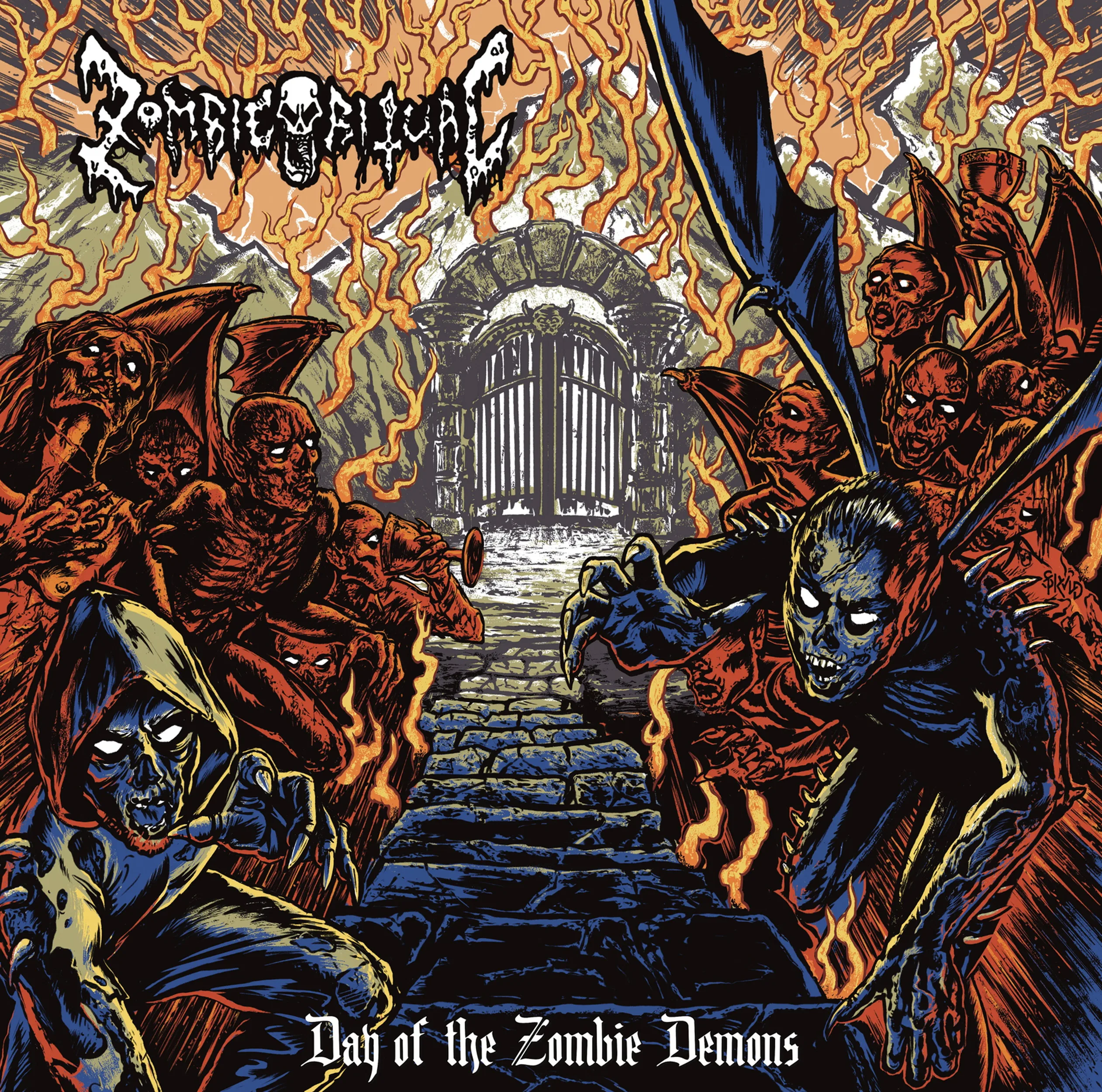 Official album cover art for the release Day of the Zombie Demons by Zombie Ritual