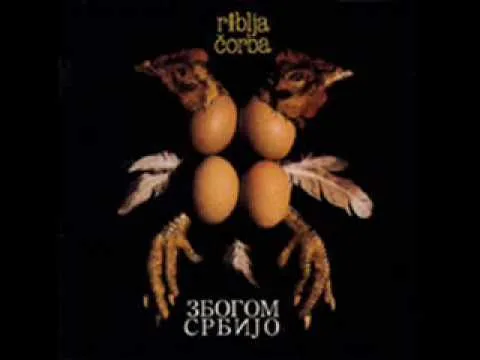 Official album cover art for the release Zbogom Srbijo by Riblja Čorba